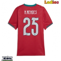Portugal Nuno Mendes #25 Replica Home Shirt Ladies World Cup 2026 Short Sleeve